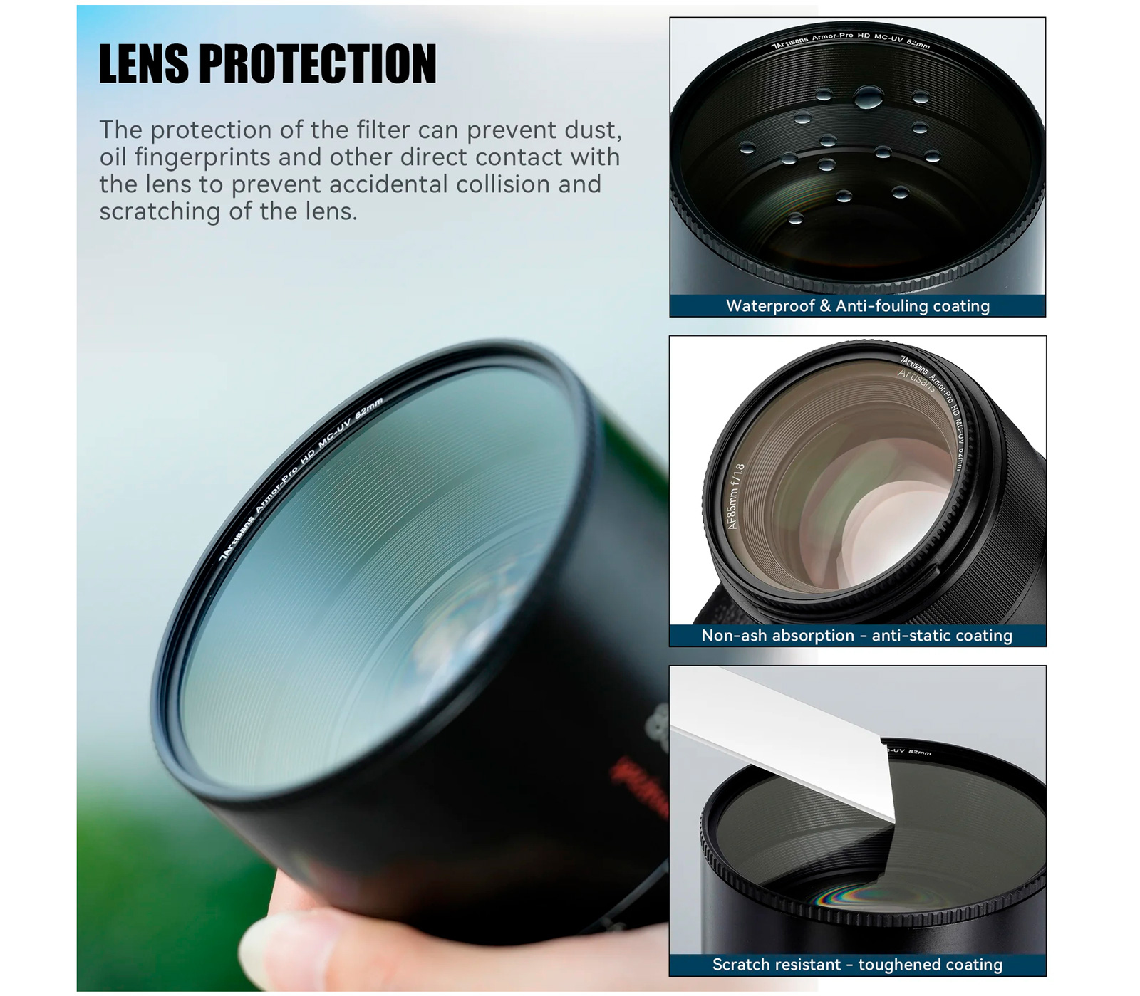 Светофильтр 7Artisans Armor-Pro HD MC-UV 95mm