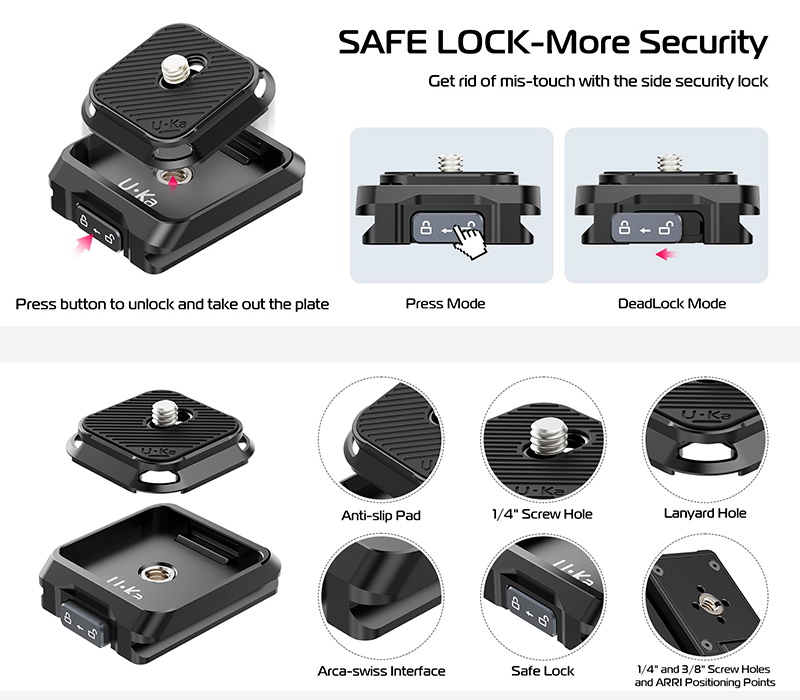 Основание Ulanzi UKA03 Quick Release Base, для площадок UKA и F38