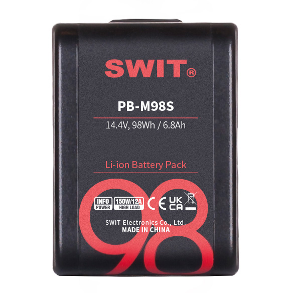 Аккумулятор SWIT PB-M98S V-Mount Pocket, 98 Втч, D-Tap, USB-A