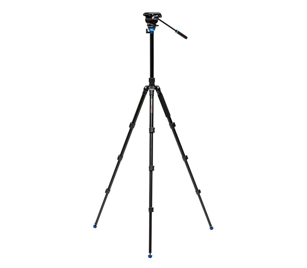 Штатив Benro Classic A2573F с видеоголовой S4PRO, клипсовые замки, алюминий