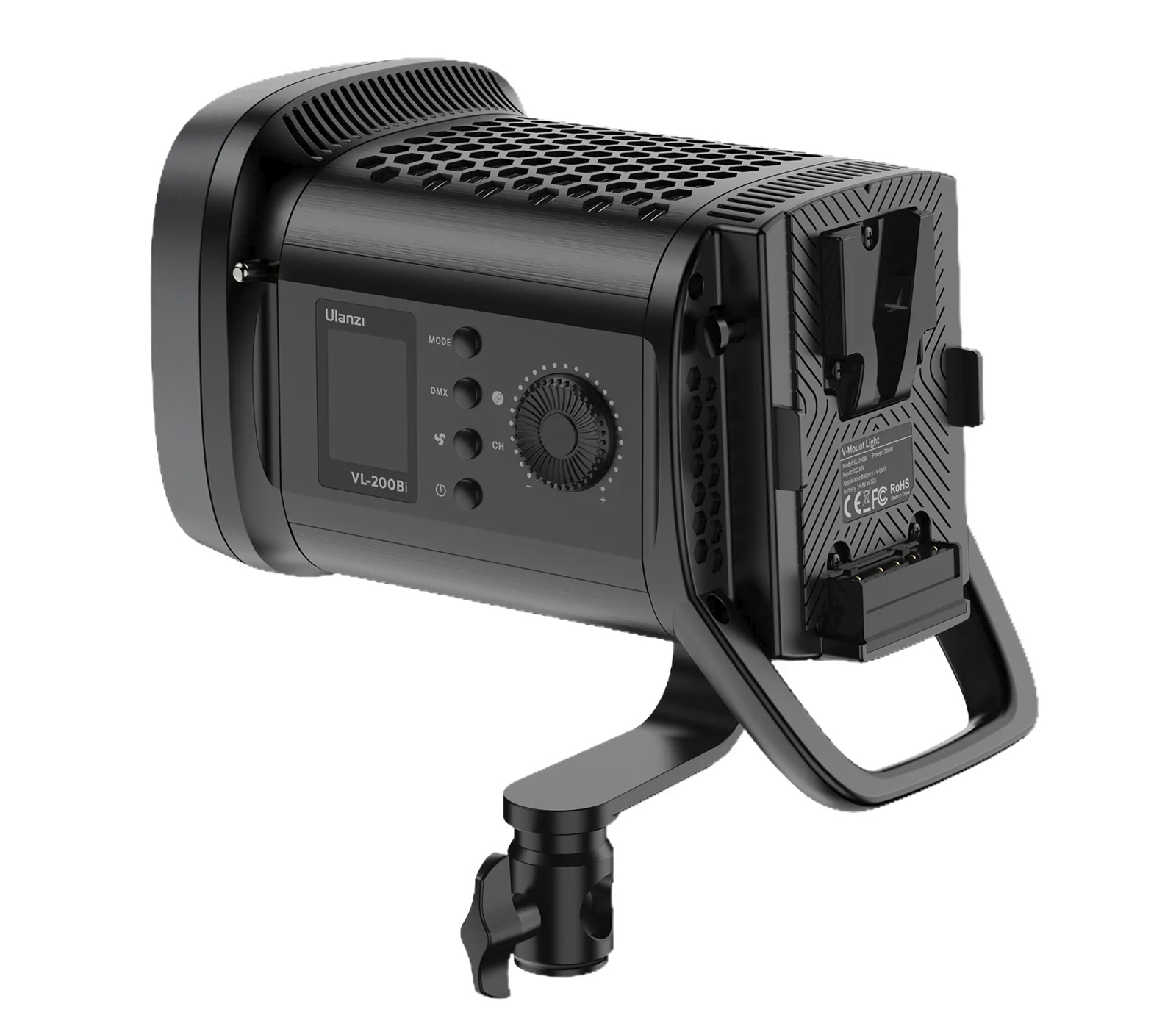 Осветитель Ulanzi V-200Bi Video Light, 2700-6500К, 200 Вт, V-Mount