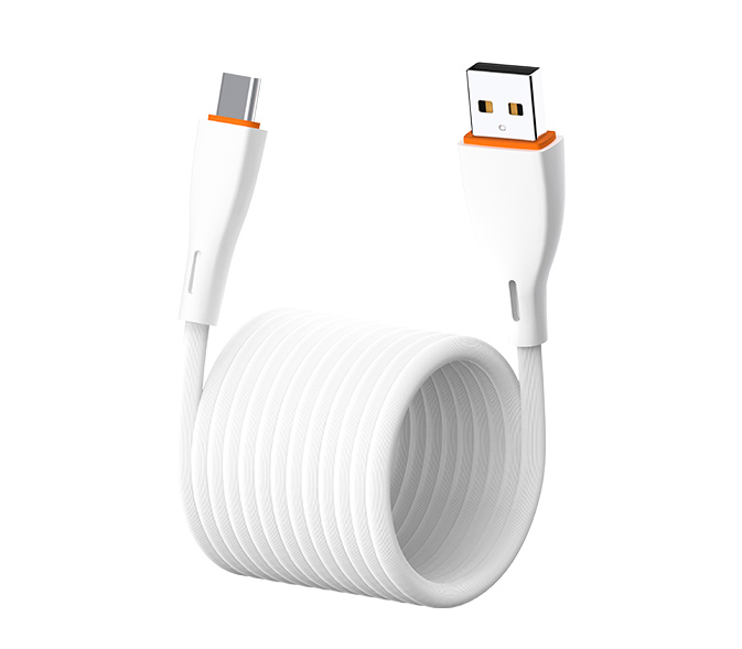 Кабель EOFE AC21 USB-A / USB-C, 2.4А, ПВХ, 1 метр, белый