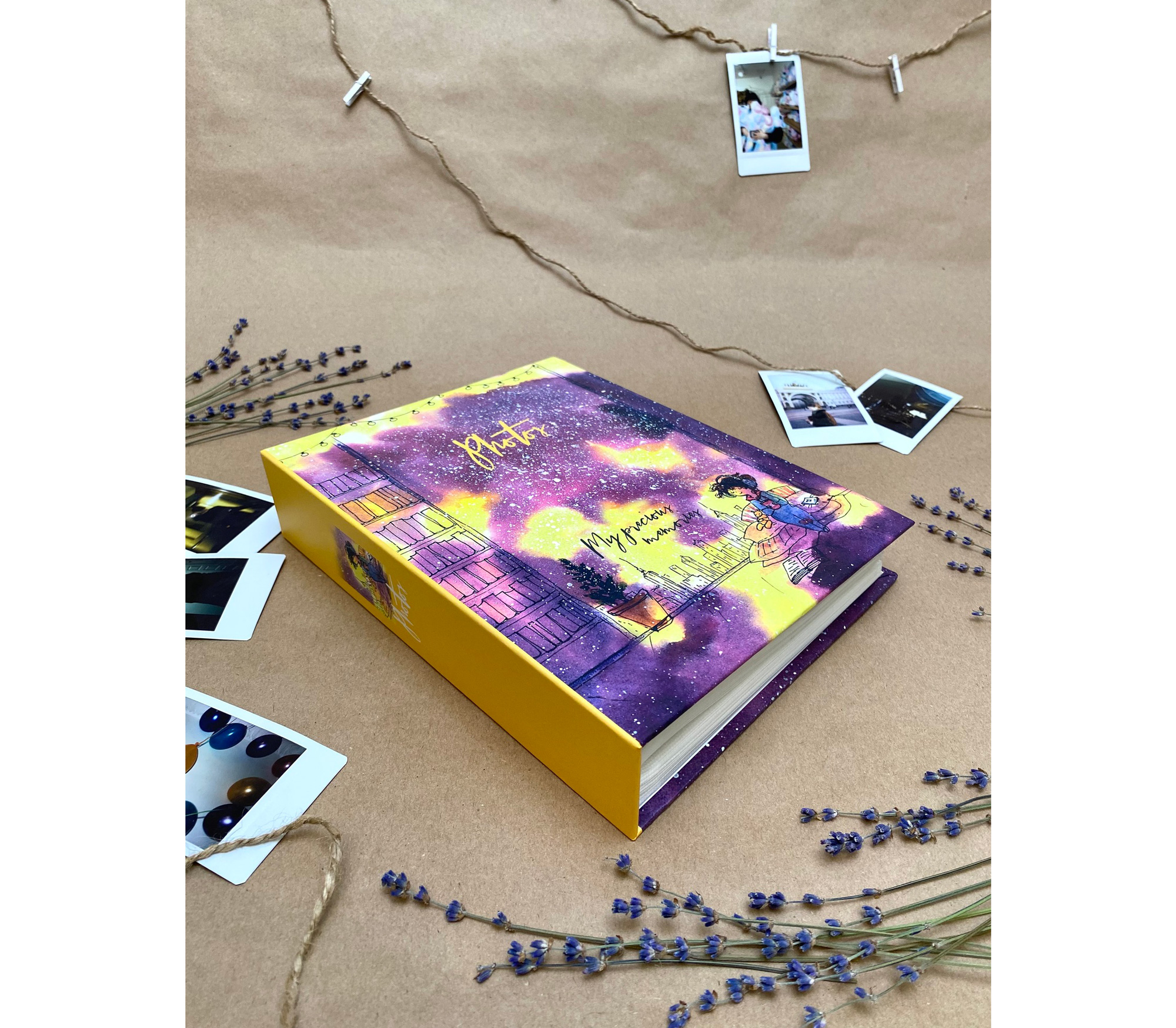 Фотоальбом Полином 10х15 см 200 фото, Cosmo Sketch - Огоньки