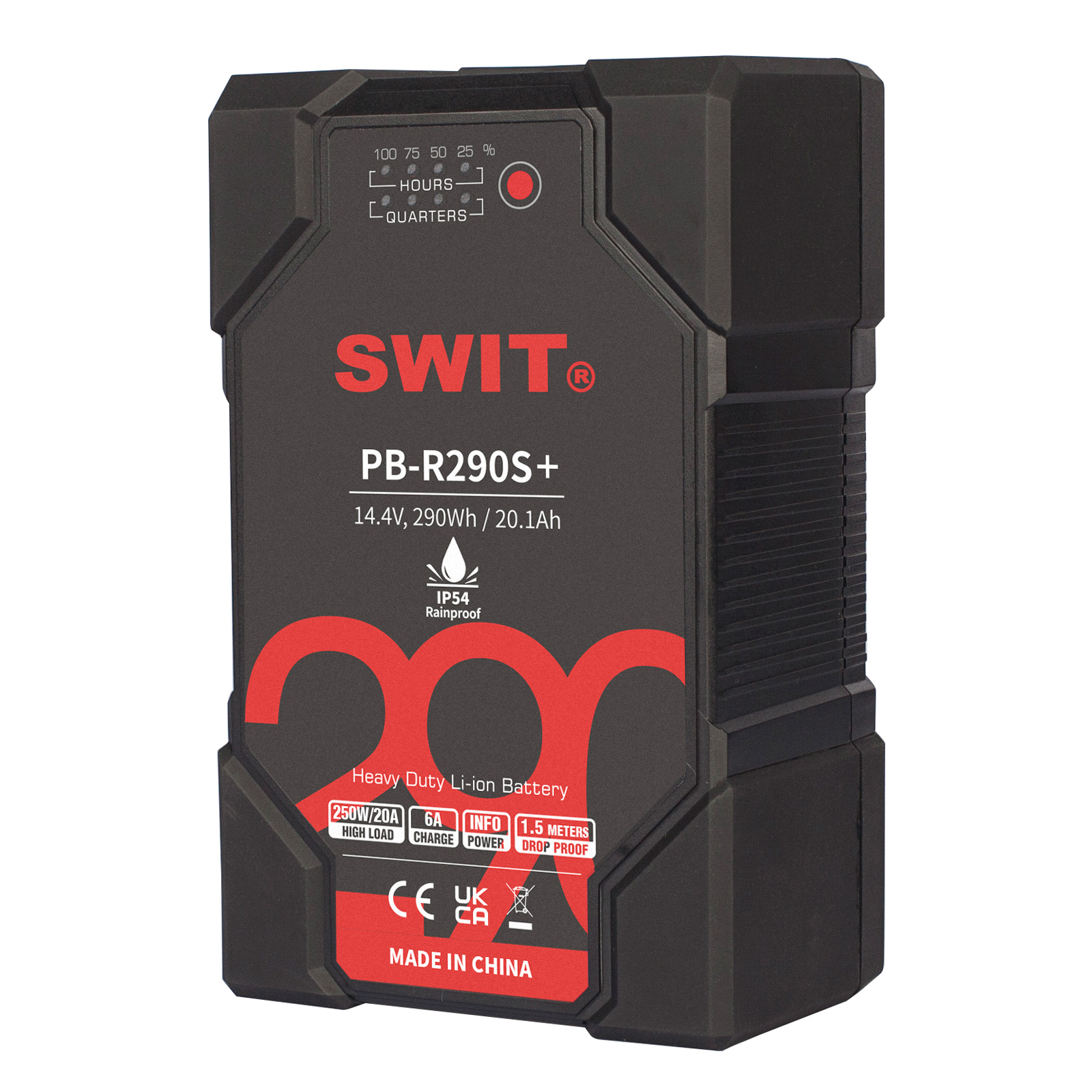 Аккумулятор SWIT PB-R290S+ V-Mount с защитой IP54, 290 Втч, D-Tap
