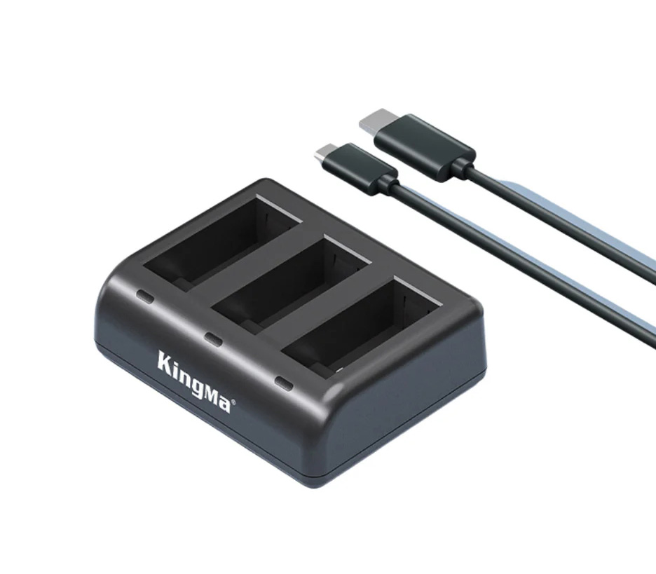 Зарядное устройство Kingma BM060 + 2 аккумулятора для GoPro HERO 9 - 12
