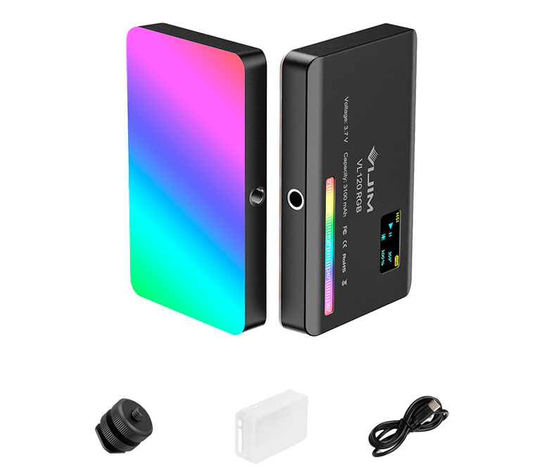 Осветитель Ulanzi VL120 RGB, 5 Вт, 2500-9000 К, черный
