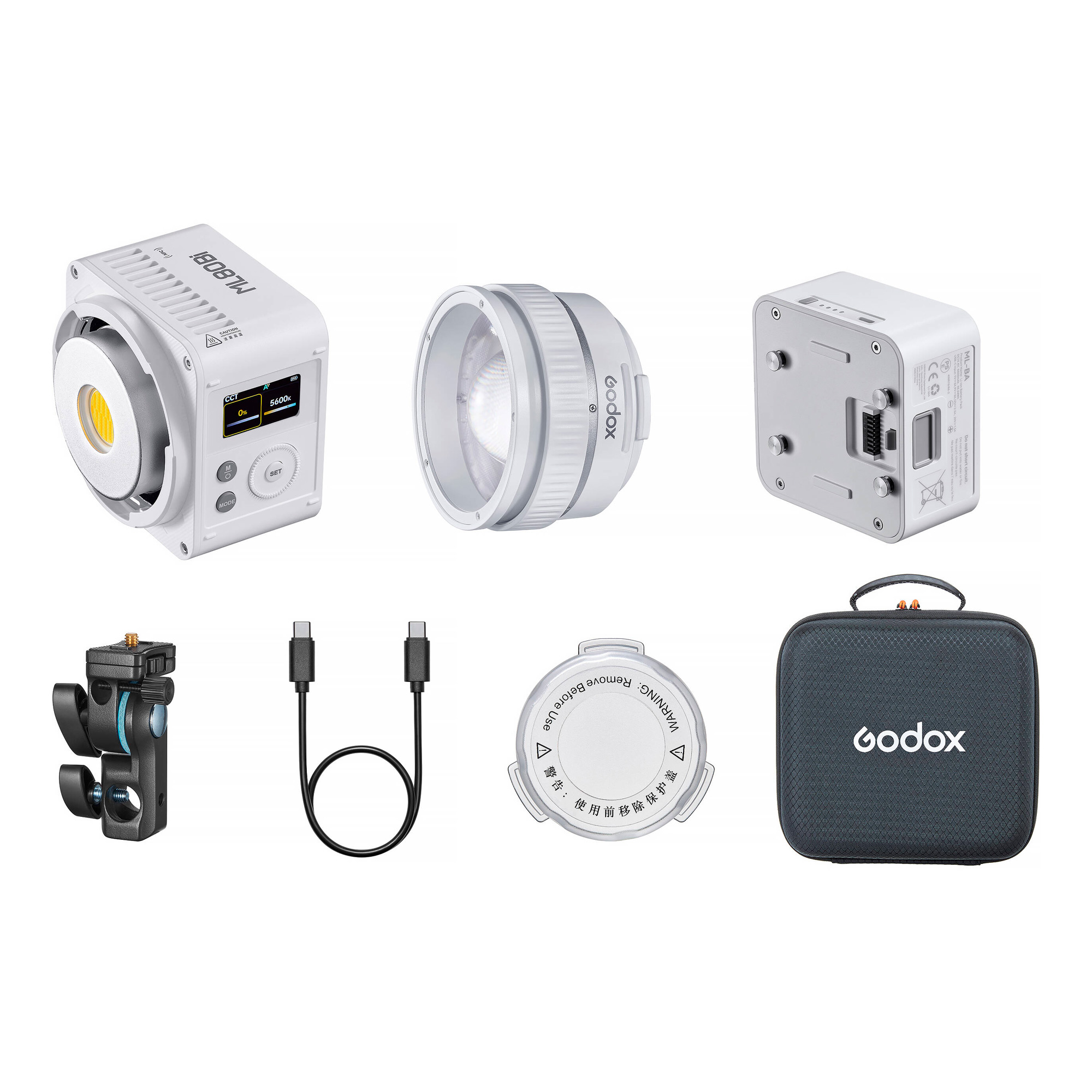 Осветитель Godox ML80Bi, 2800-6500K, с зум-рефлектором ML-Z