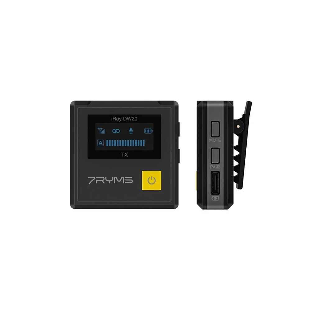 Беспроводная система 7Ryms iRay DW20 (B) Black, 2,4 ГГц, 1TX+1RX