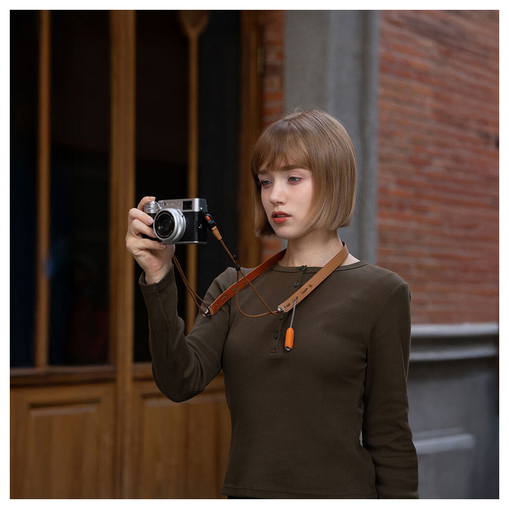 Ремень плечевой PGYTECH Camera Strap Slim Vintage, цвет: Caramel Brown