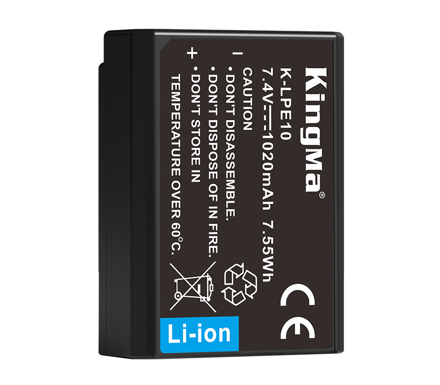 Аккумулятор Kingma LP-E10 с защитным кейсом, 1020 мАч