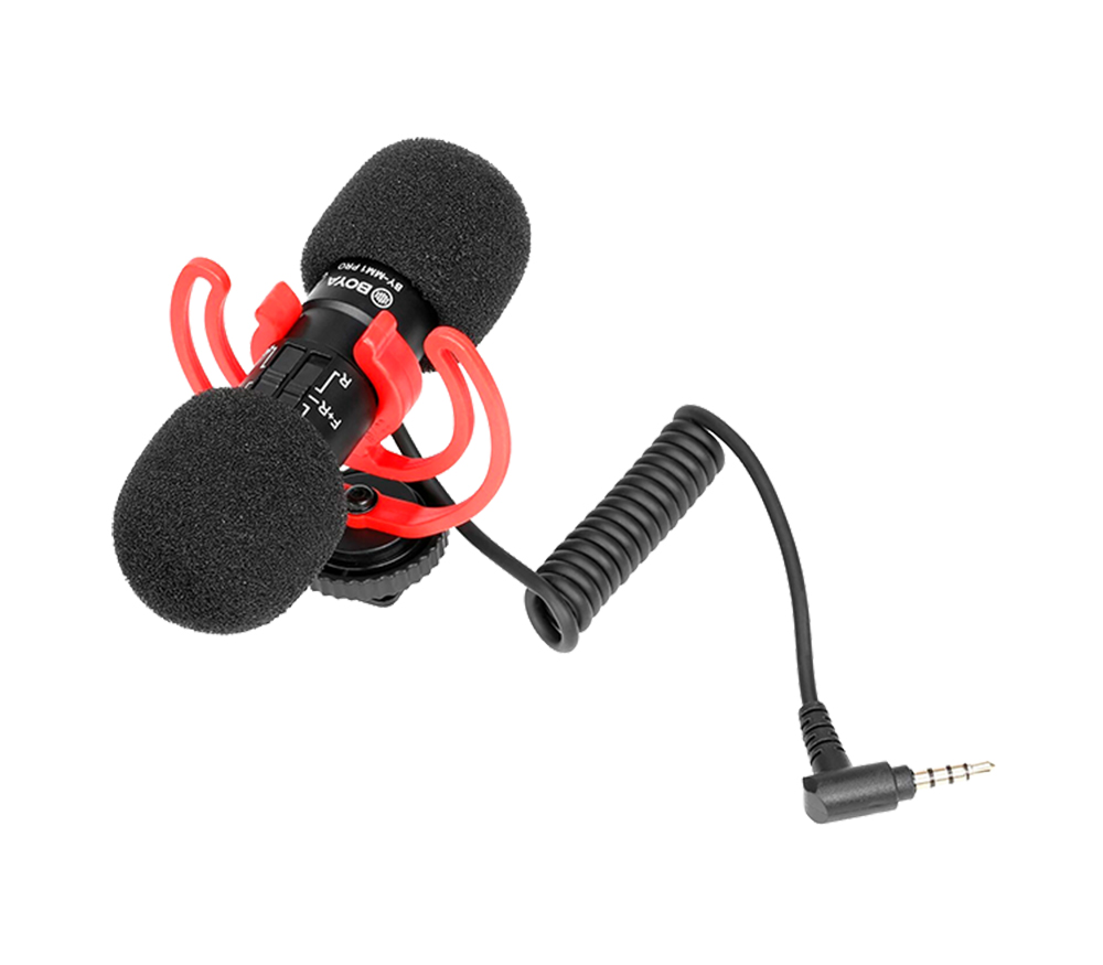 Микрофон Boya BY-MM1 PRO, двунаправленный, моно, 3.5 мм