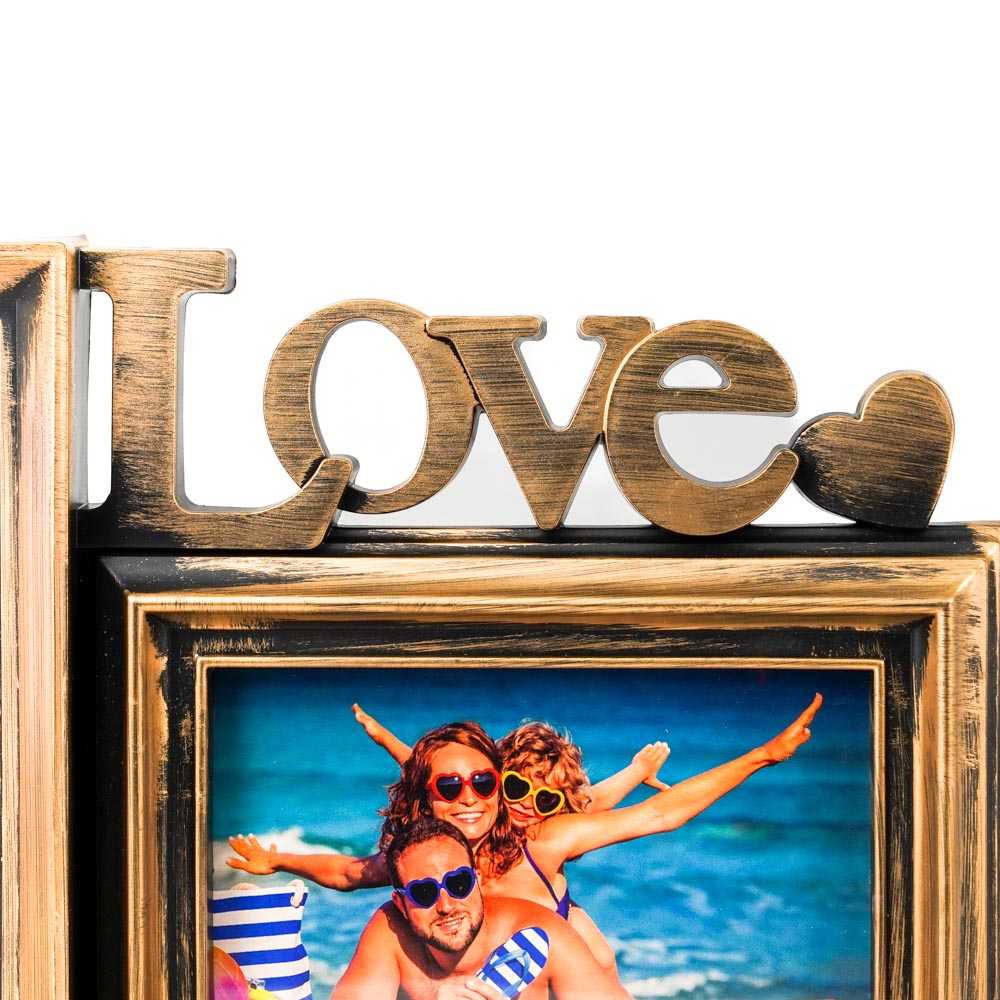 Мультирамка Fotografia FFC - 1056, 2 фото, 10x15 см, золотая