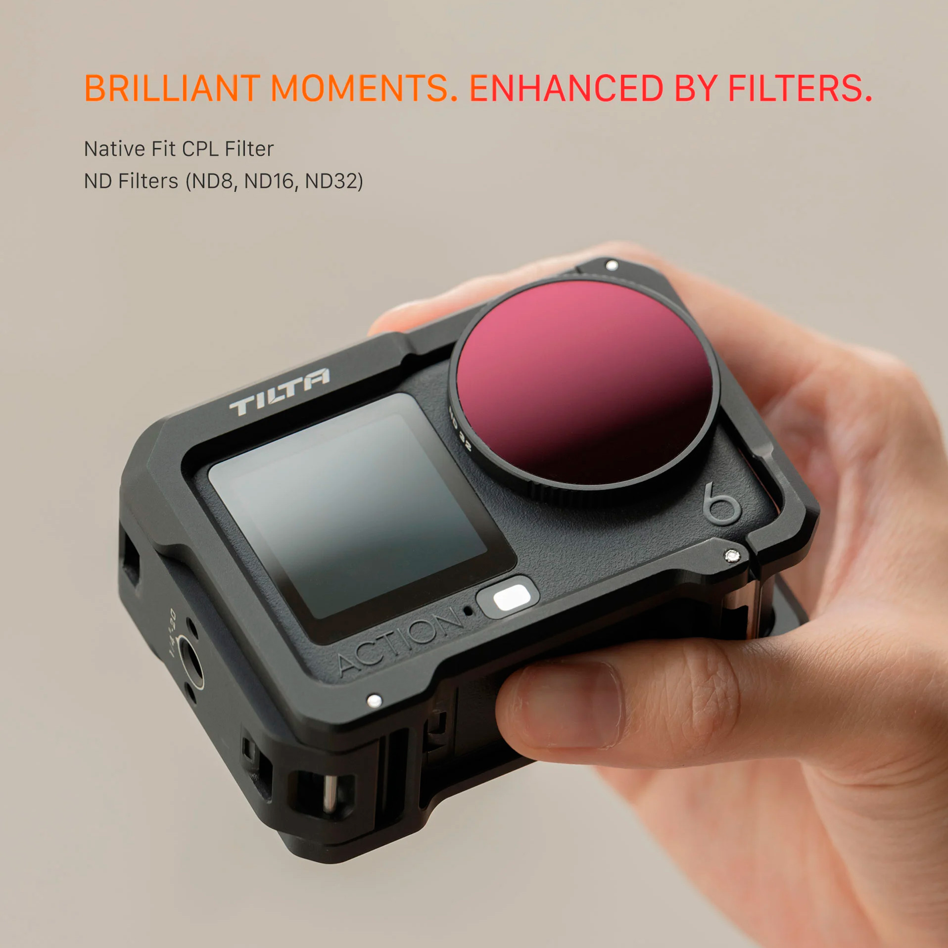 Набор светофильтров Tilta Filter Kit для DJI Osmo Action 6, черный