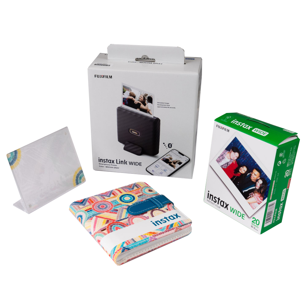 Фотопринтер Fujifilm Instax Link Wide Gift Box - Mocha Grey