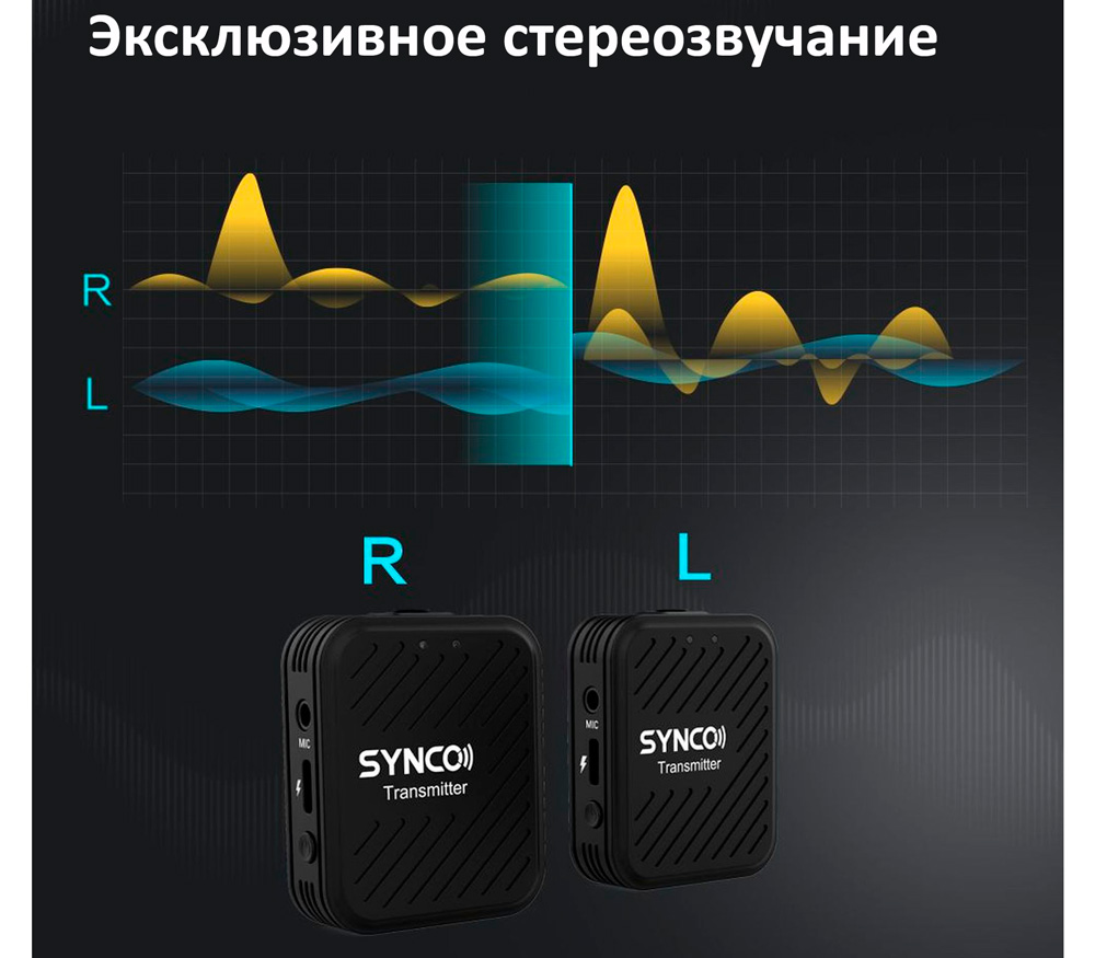 Беспроводная система Synco G1 A2, 2.4 ГГц, 2 передатчика + приемник, 3.5 мм TRS / TRRS