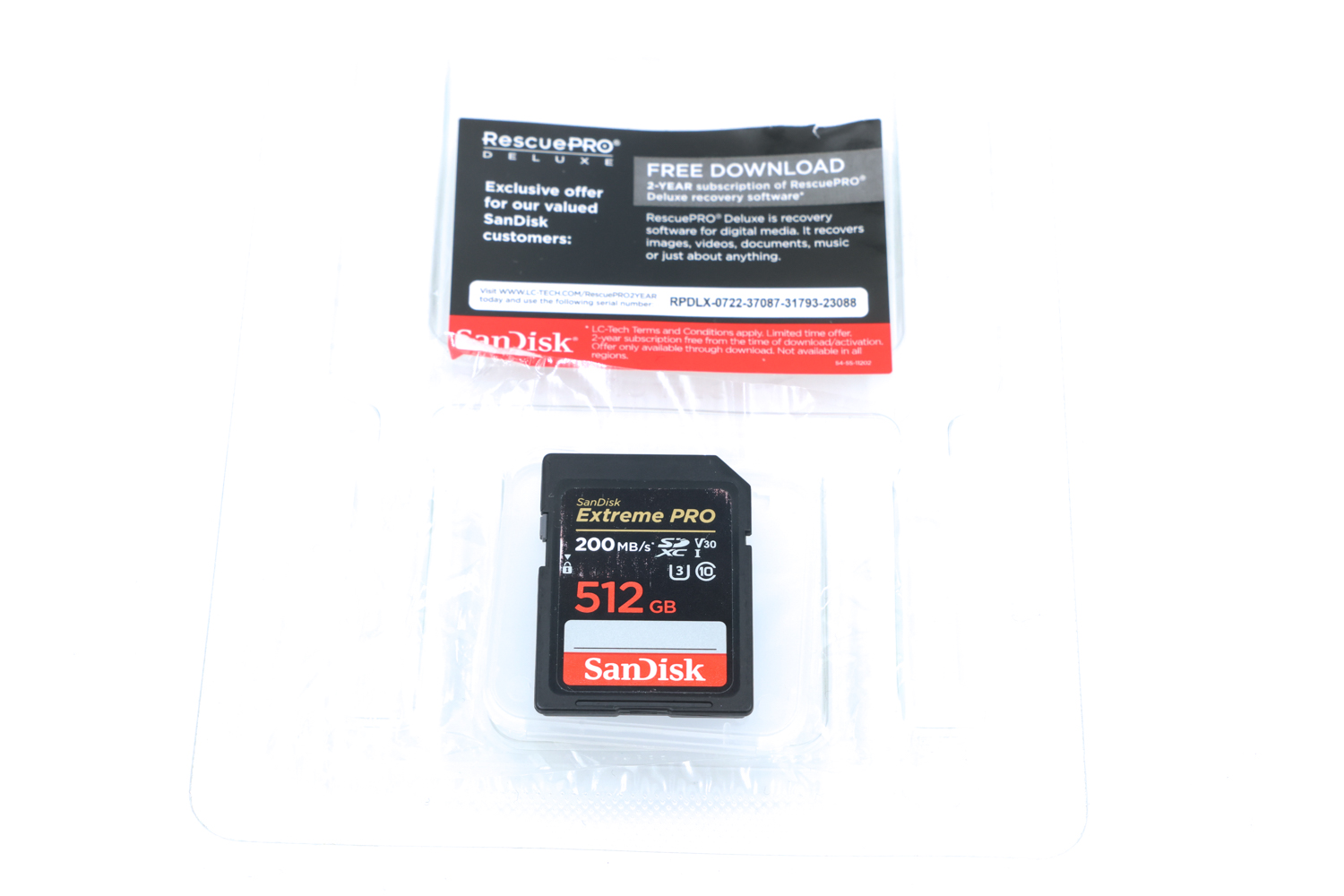 Карта памяти SanDisk SDXC 512GB Extreme Pro UHS-I V30 U3 200/140 Mb/s (состояние 5) (б/у)