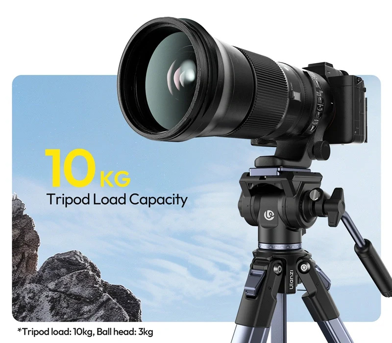 Штатив Ulanzi Ombra Video II XINAG Tripod, c видеоголовой, черный