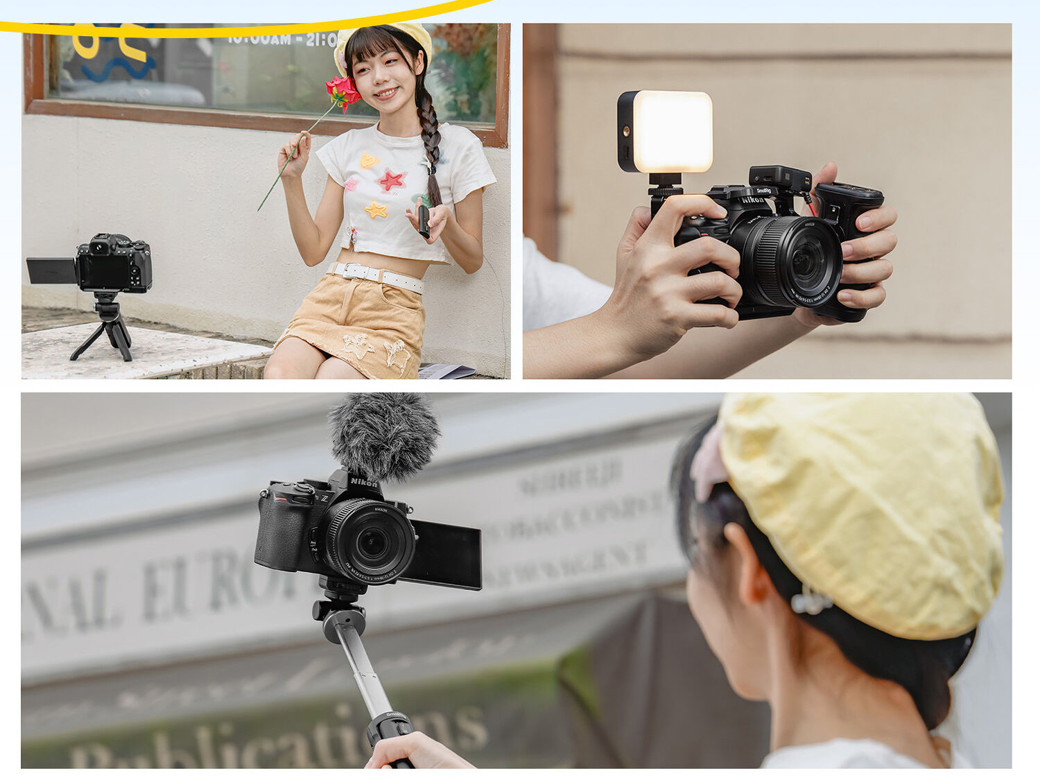 Штатив-монопод SmallRig 4551 с пультом ДУ для камер Canon, Nikon, Sony