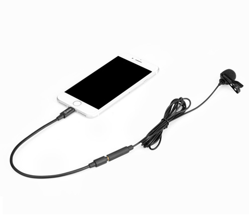 Микрофон Boya BY-M2, петличный, всенаправленный, для Apple iPhone (уцененный)