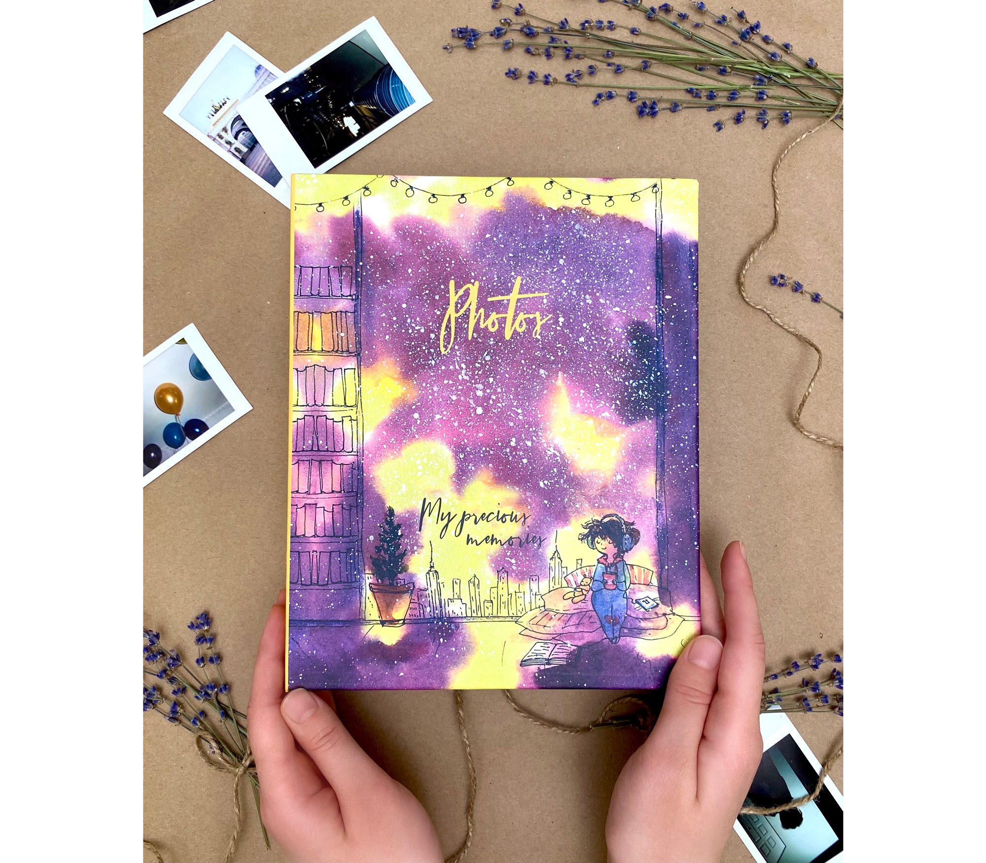 Фотоальбом Полином 10х15 см 200 фото, Cosmo Sketch - Огоньки