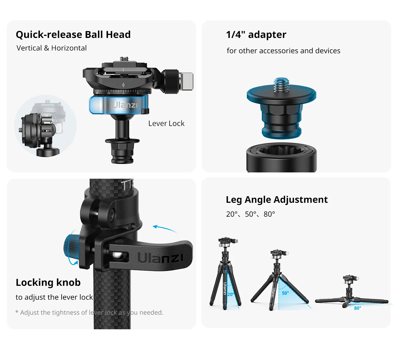 Штатив Ulanzi TT35 Mini Tripod, T067