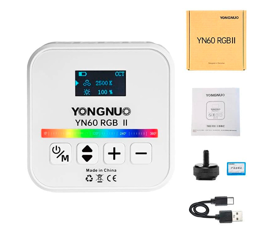 Осветитель Yongnuo YN60 RGB II, 2500-9900К, 6 Вт