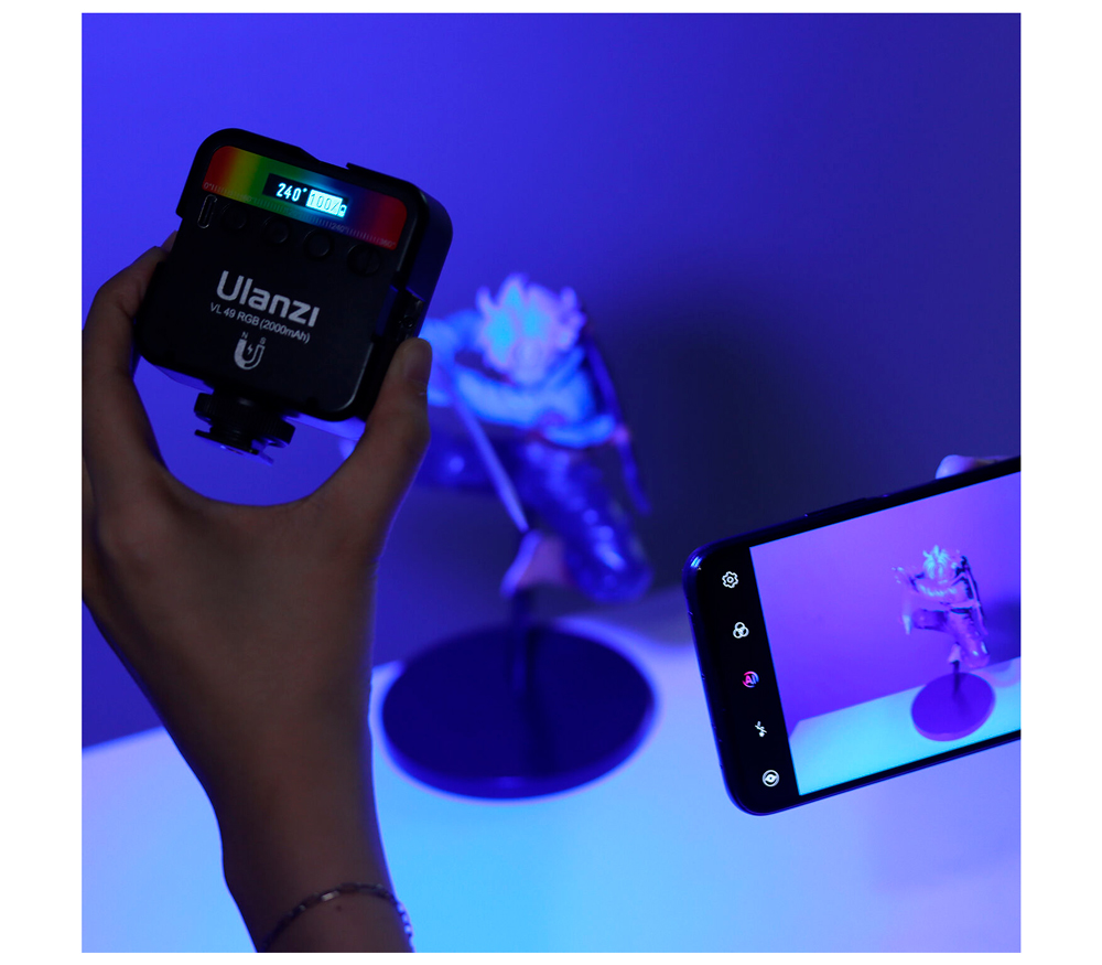 Осветитель Ulanzi VL49 RGB Fill Light V2, 6 Вт, 2500-9000К, светодиодный