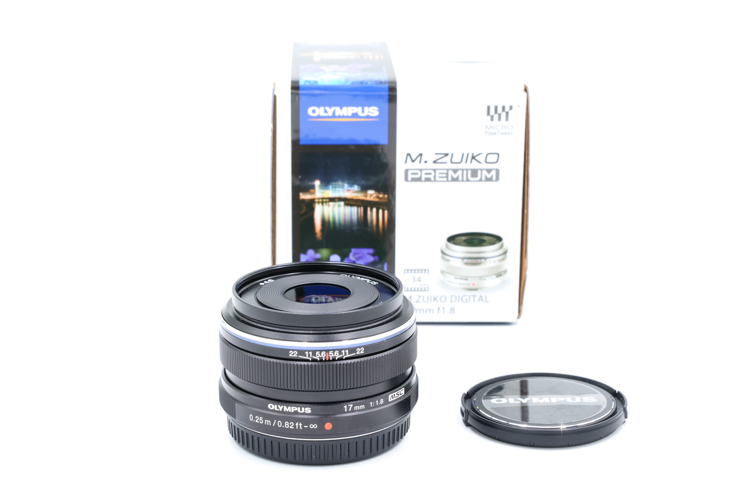 Объектив Olympus M.Zuiko 17mm f/1.8 Black (состояние 5) (б/у)