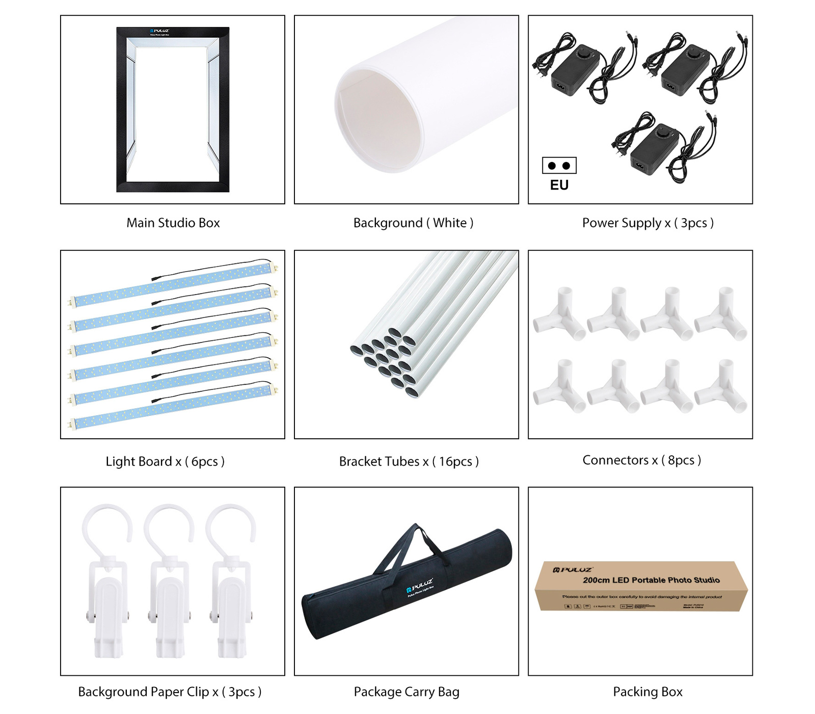 Портативная студия-бокс Puluz PU5210 240W Photo Light Studio Box, 200х120х80 см