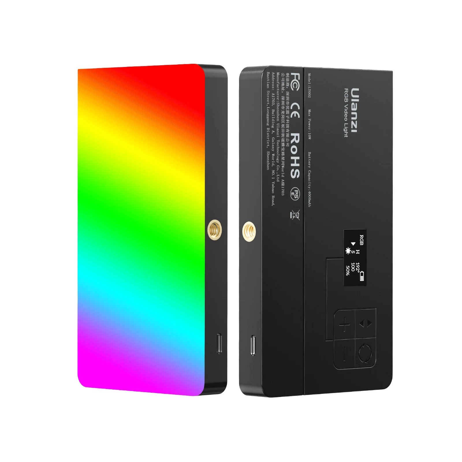 Осветитель Ulanzi LT-002, 2500-9000K, RGB, 10 Вт