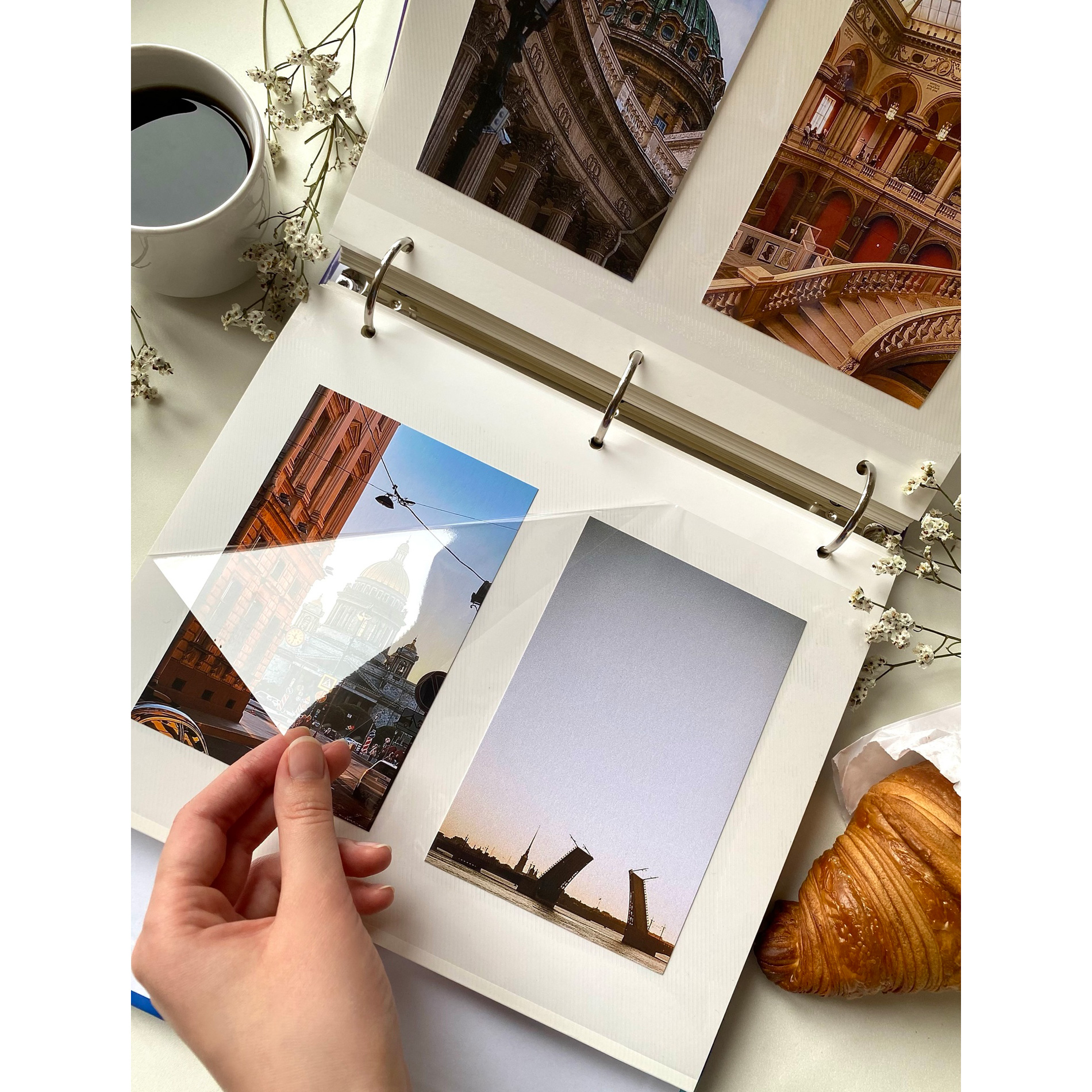 Фотоальбом Полином магнитный, 50 листов 23х28 см  - «Portfolio», белый