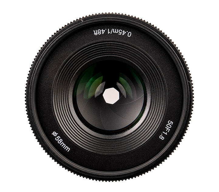 Объектив Yongnuo 50mm f/1.8 DA для Sony E (APS-C)