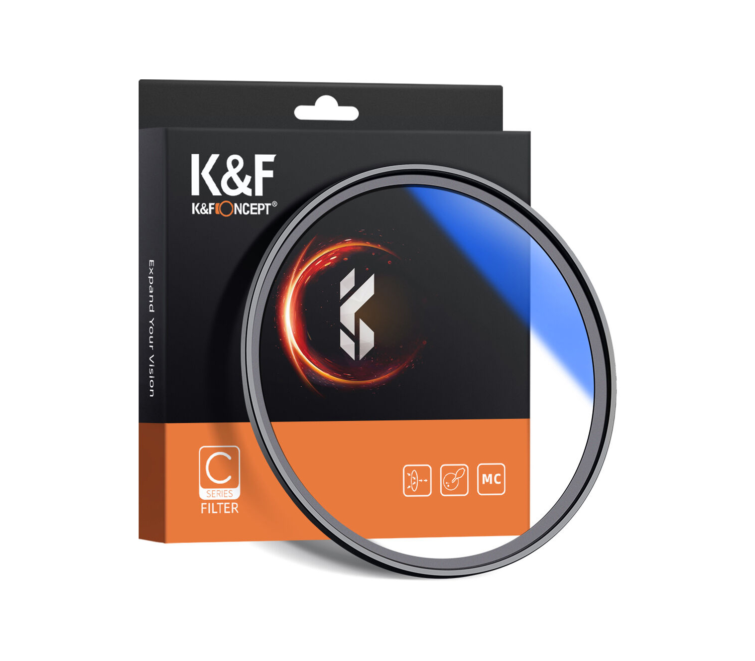 Светофильтр K&F Concept HMC UV, Blue Coated, 46 мм