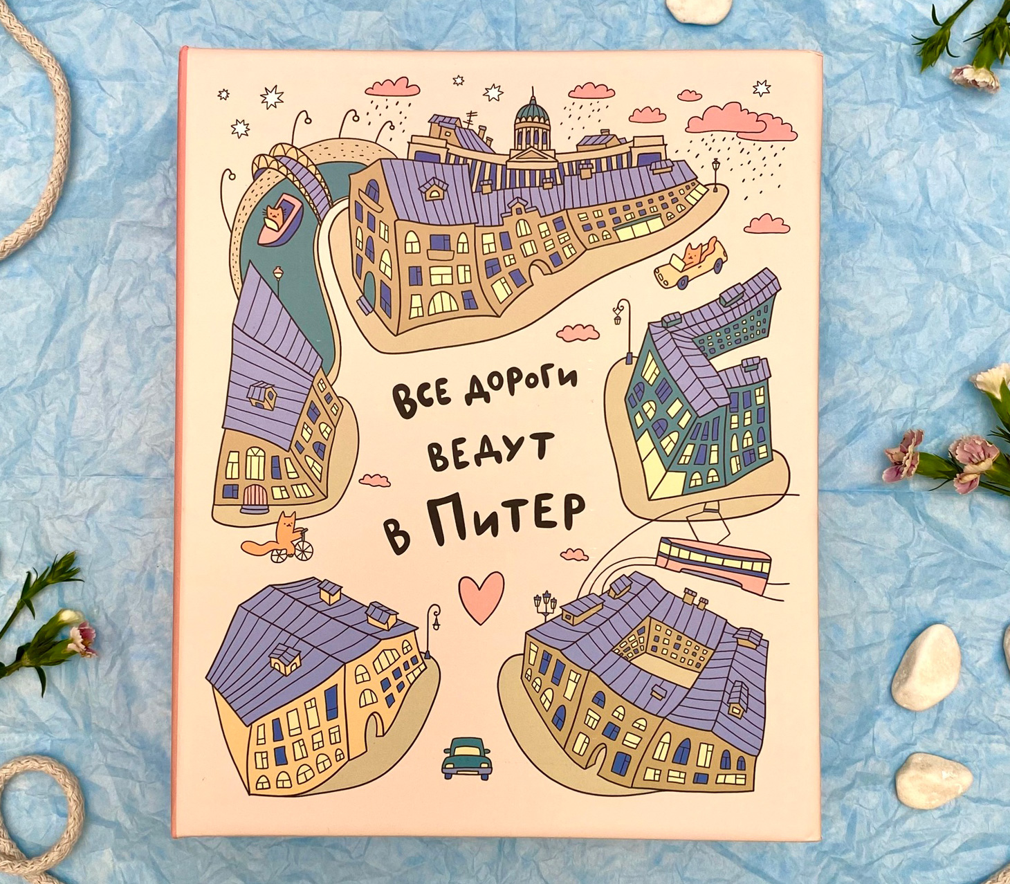 Фотоальбом Полином 10х15 см 200 фото, SPb city art: Pink