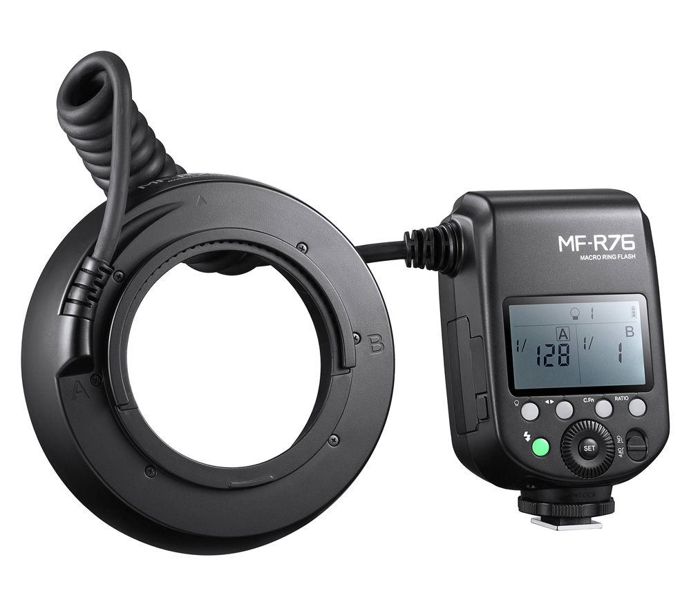 Кольцевая вспышка Godox MF-R76, универсальная
