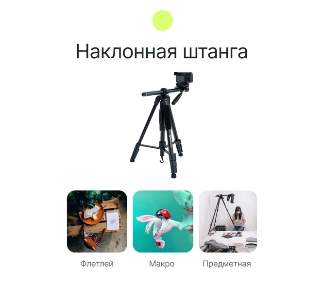 Штатив Raylab Travel 67T, с наклонной штангой