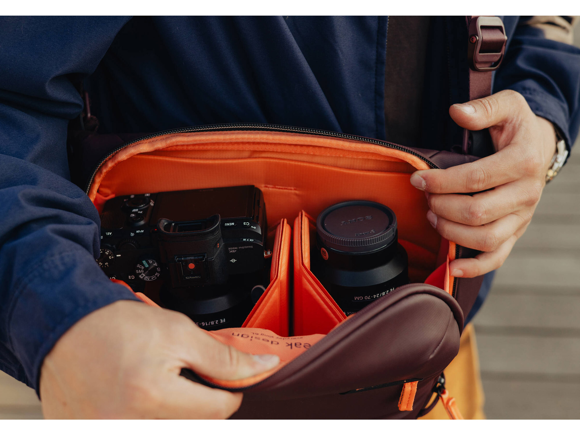 Сумка Peak Design The Everyday Sling 6L, цвет Eclipse, бордо