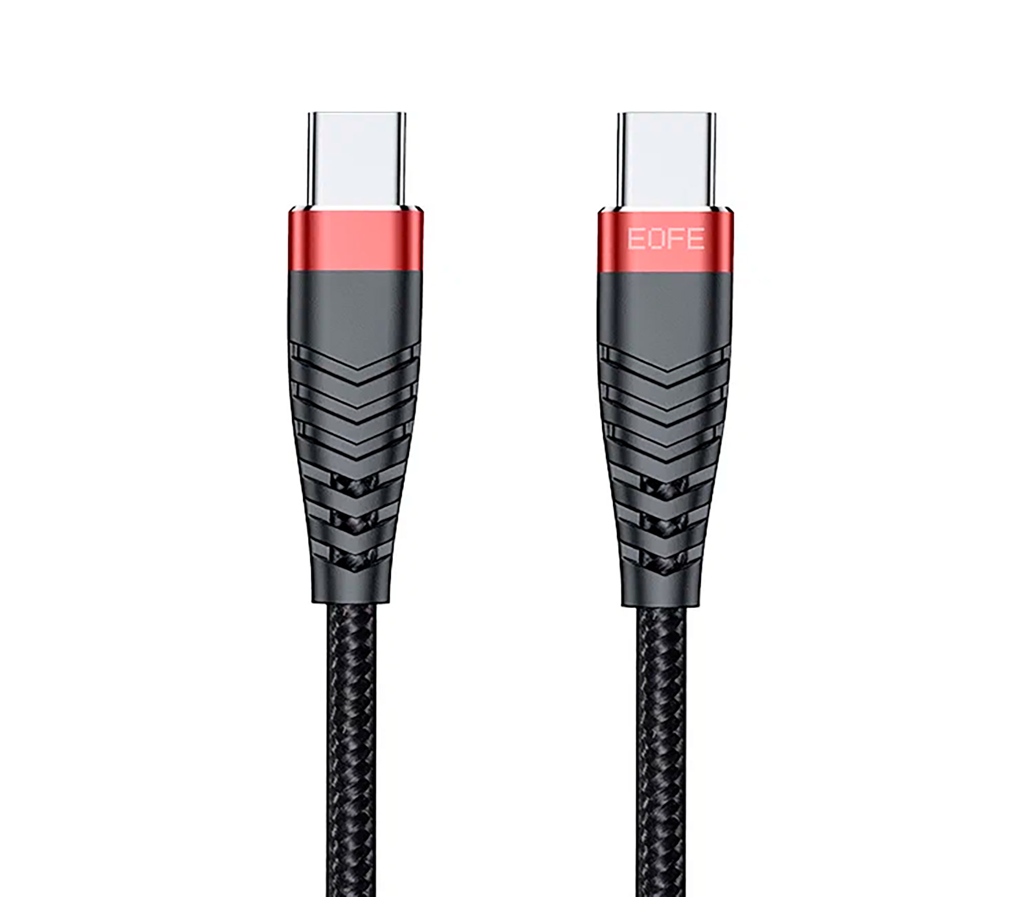 Кабель EOFE CC31, USB-C / USB-C, нейлон, 1 м, черный