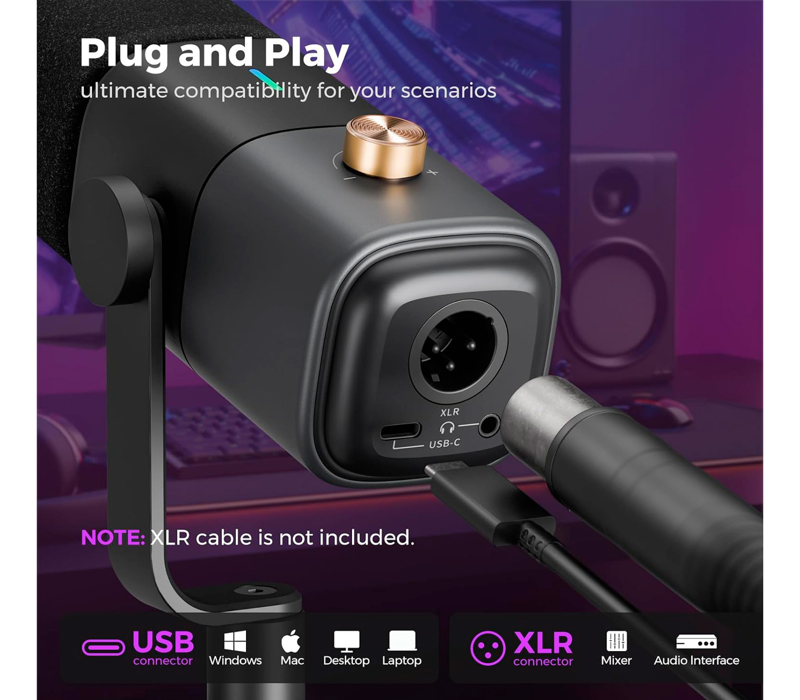 Микрофон Nearity NearStream AM25X, настольный, USB-C / XLR