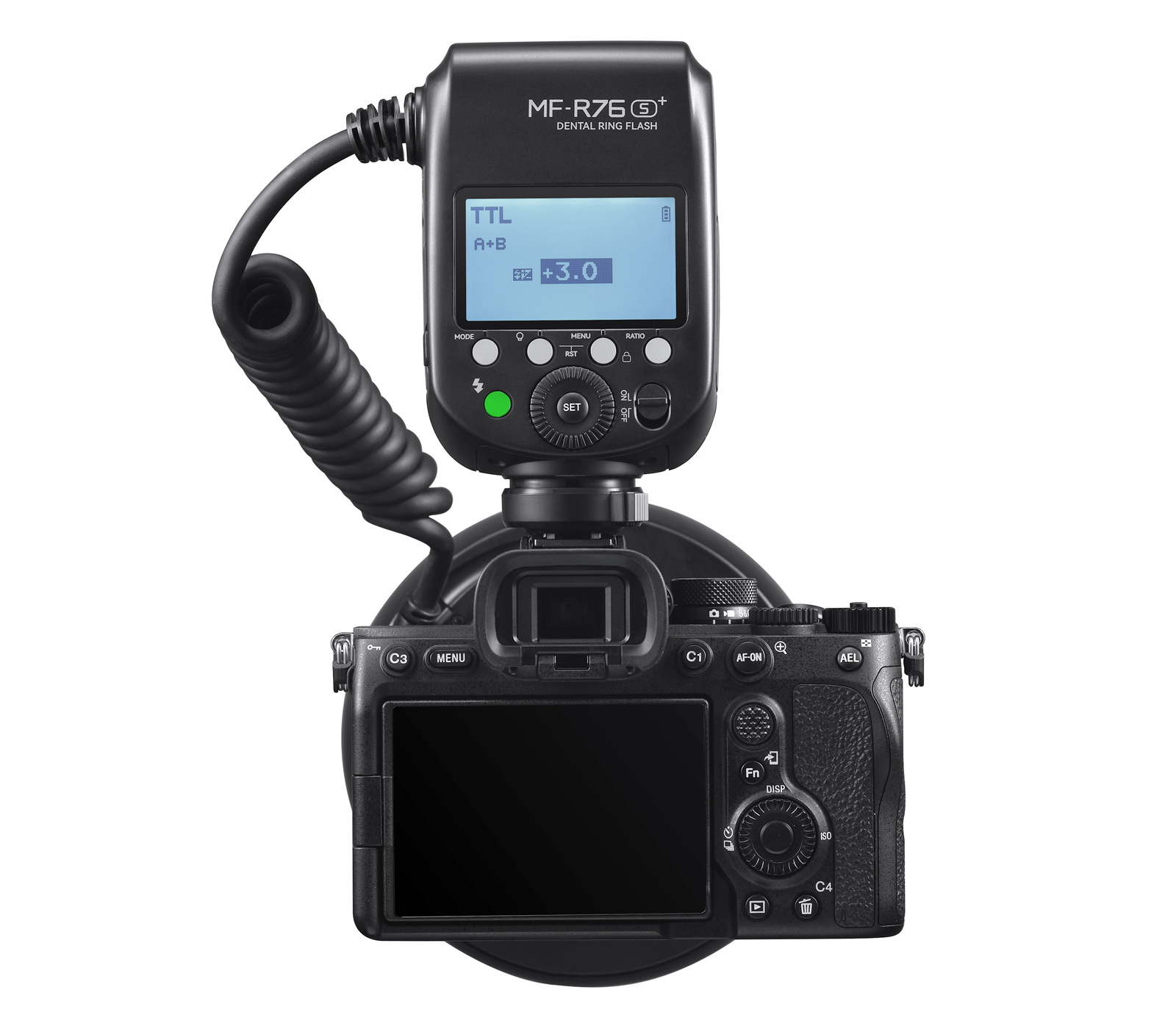 Кольцевая вспышка Godox MF-R76S+ TTL Sony, для стоматологии
