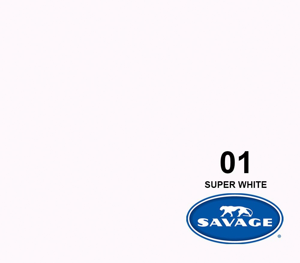 Фон Savage SA 1-12 Super White, бумажный, 2.72x11 м, белый