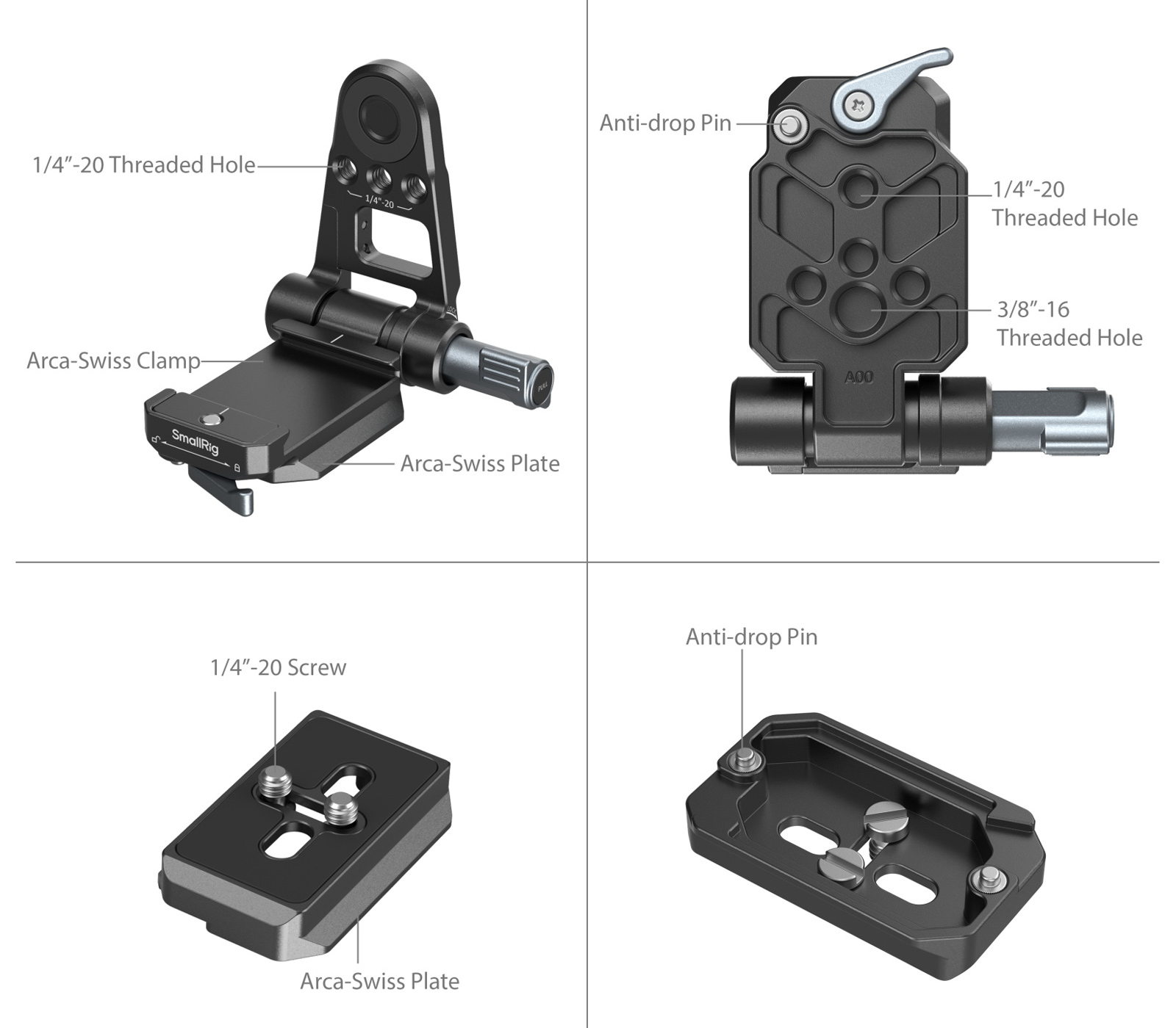 Комплект SmallRig 4696 NP-F Battery Adapter Mount Plate Kit