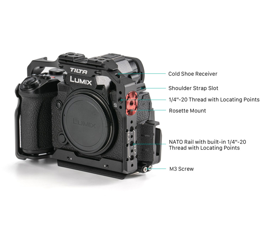 Клетка Tilta Full Camera Cage для Panasonic S5 II / S5 II X, титаново-серая