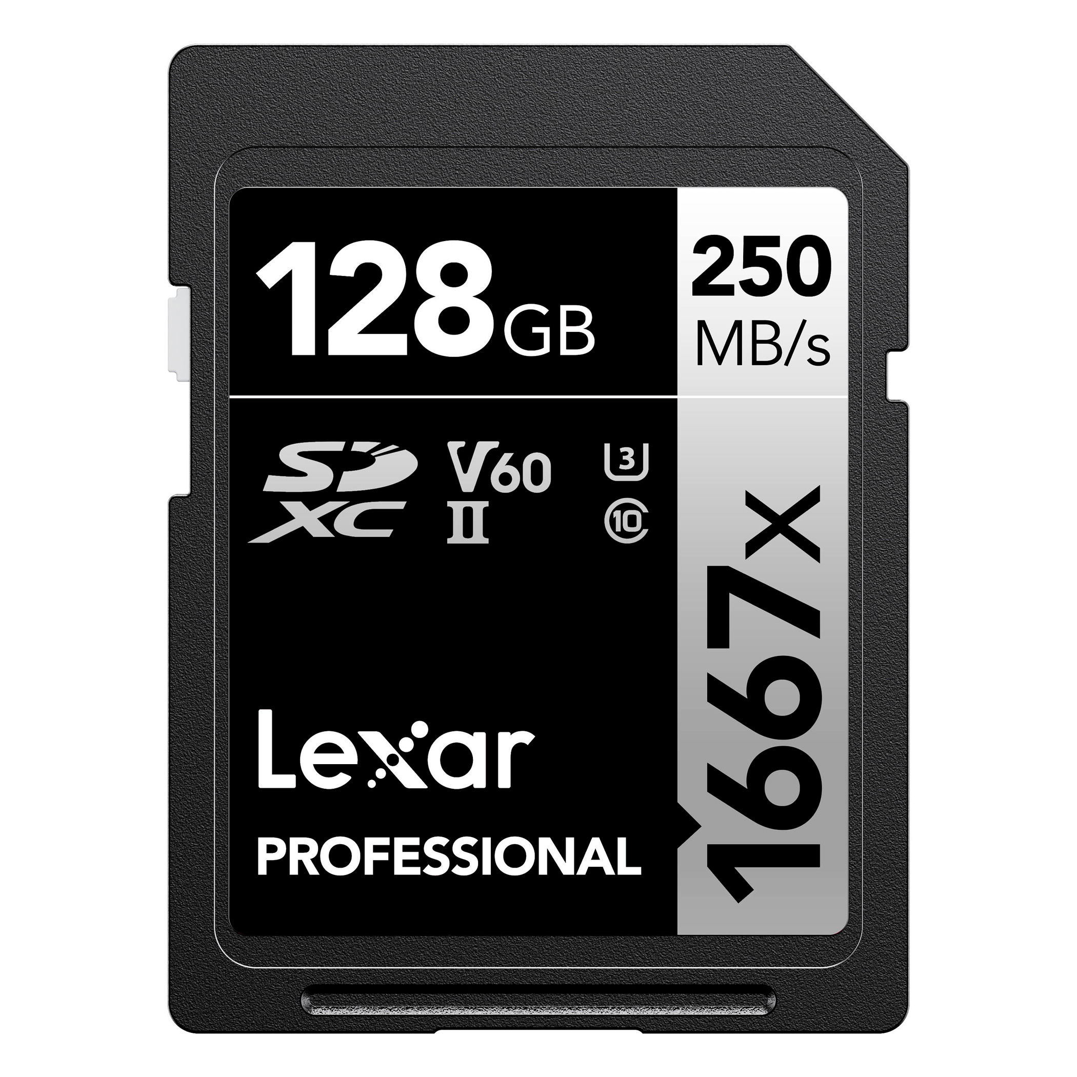 Карта памяти Lexar SDXC 128GB Professional 1667x UHS-II U3 V60 (250/120 MB/s)