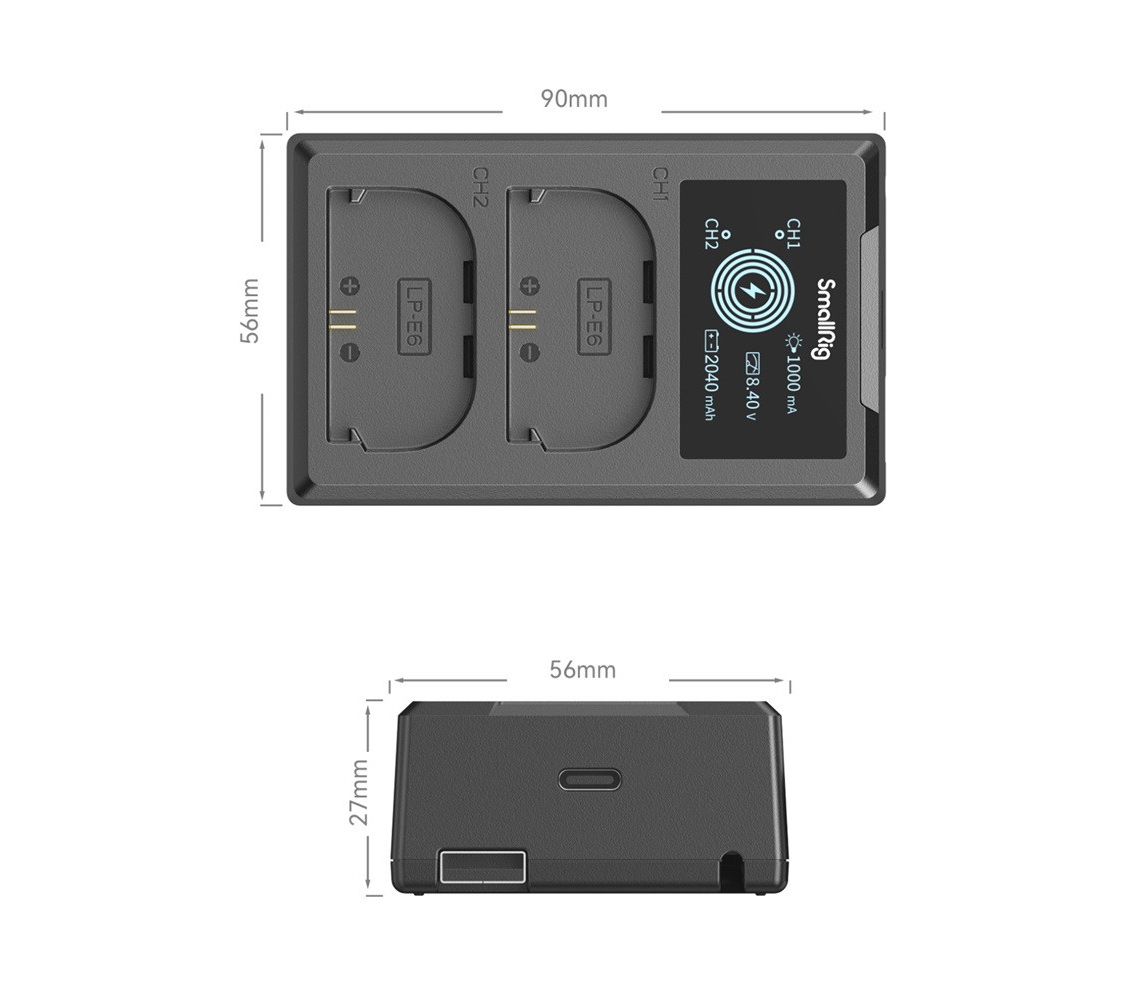 Зарядное устройство SmallRig 4084 для аккумуляторов Canon LP-E6NH