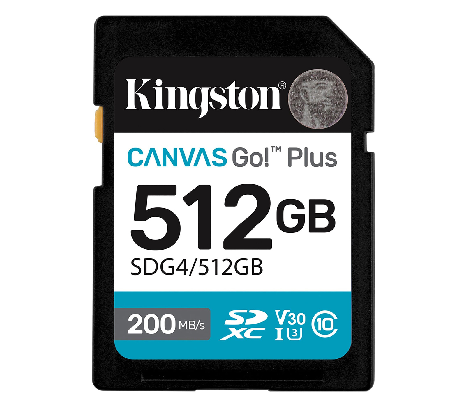Карта памяти Kingston SDXC 512GB Canvas Go! Plus G4 UHS-I U3 V30 160/200Mb/s