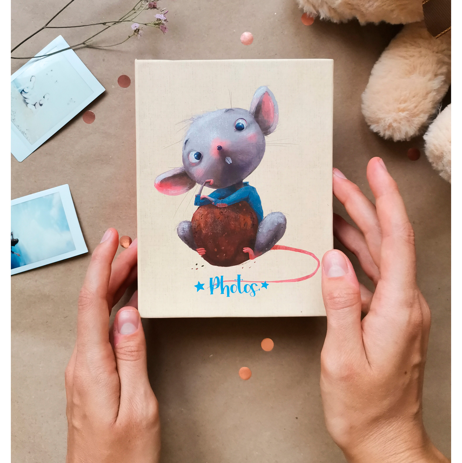 Фотоальбом Полином 10х15 см 100 фото - «Mice and bunny» Мышка