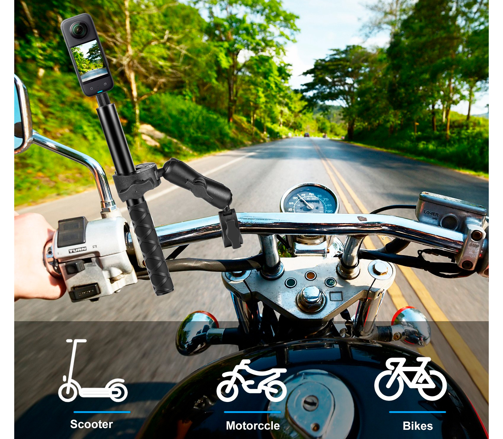 Двусторонний зажим Puluz PU849B Dualheads Crab Mount