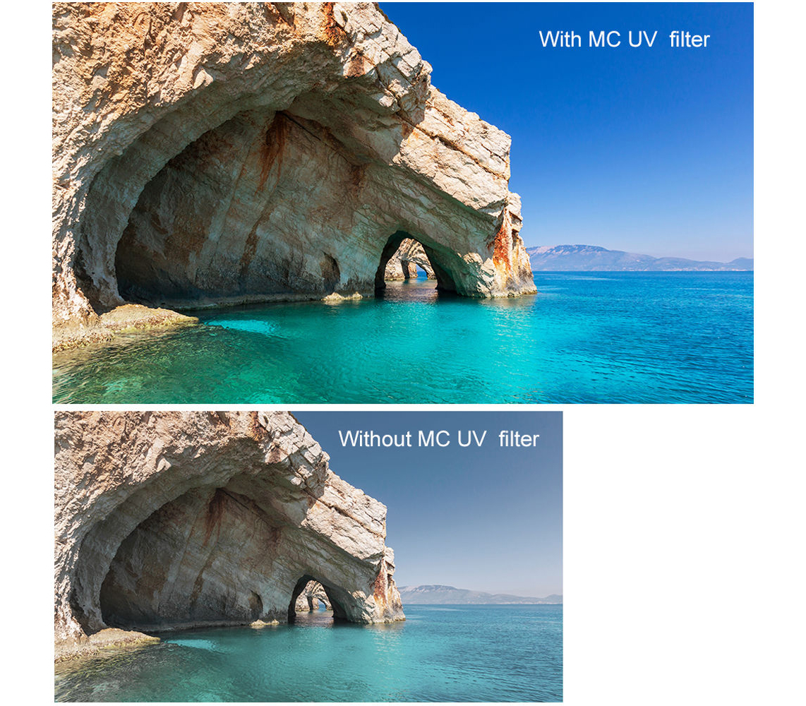 Светофильтр K&F Concept HMC UV, Blue Coated, 46 мм