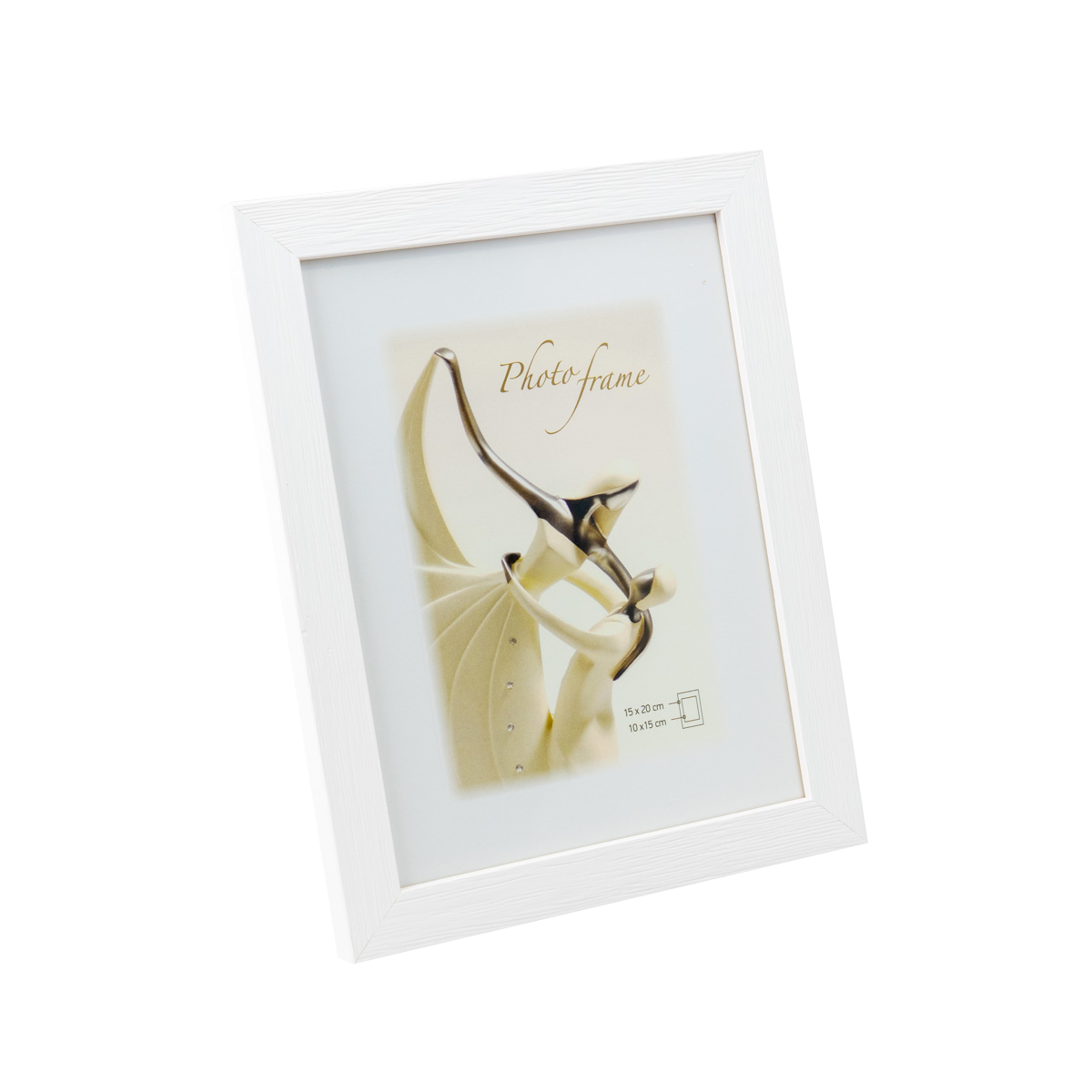 Фоторамка INNOVA 323-400, белая, деревянная, 15x20 см